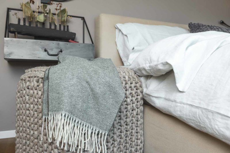 Pouf grigio - beige melange - immagine 8