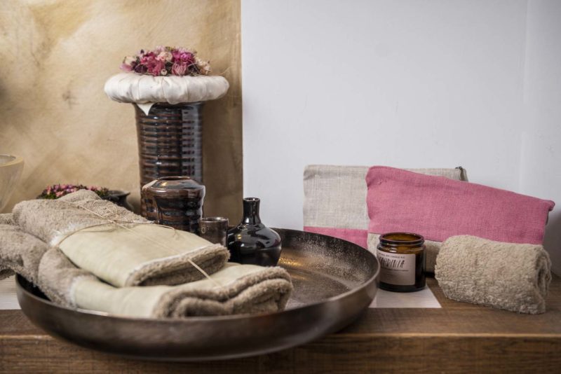 Beautycase in lino a due colori - immagine 4