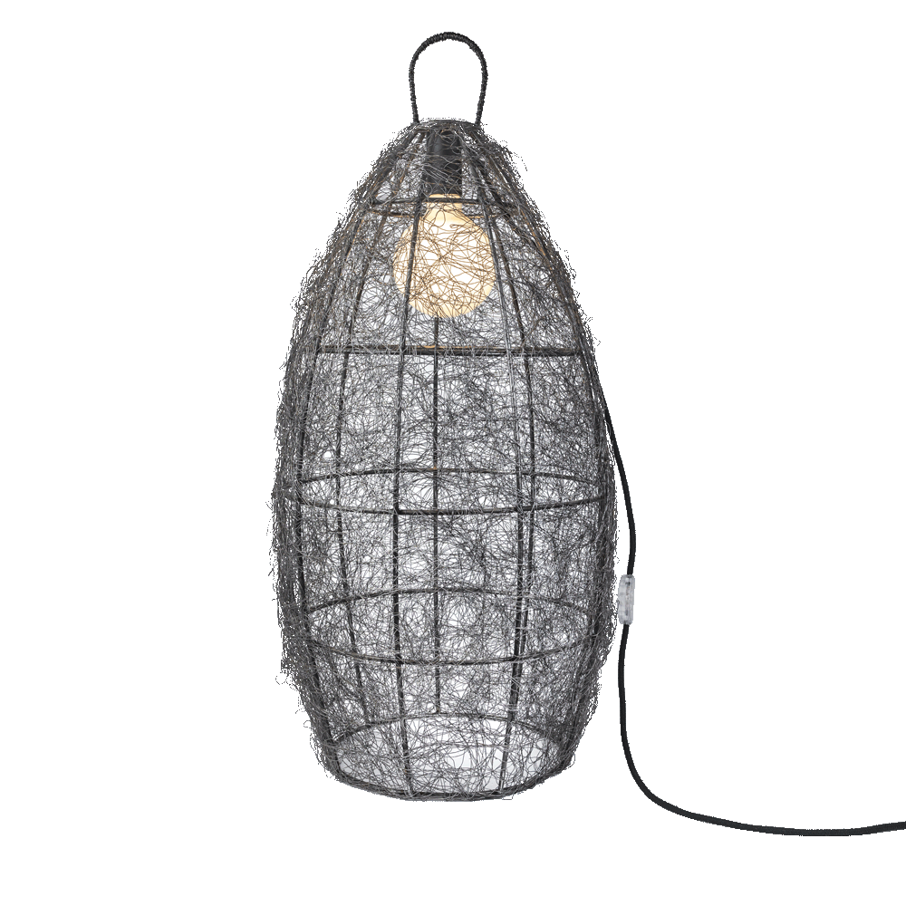 RIBELLE - lampada grande con manico in ferro