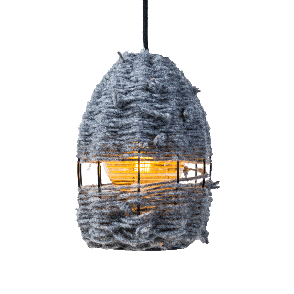 PICCOLA RIBELLE - lampada con filo grigio