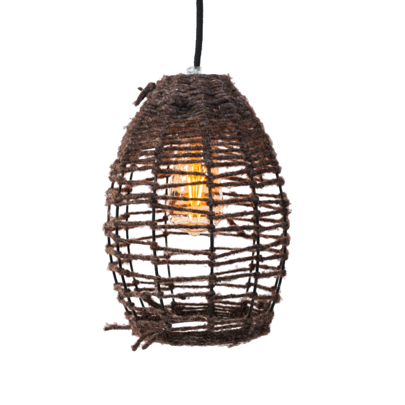 PICCOLA RIBELLE - lampada con filo marrone