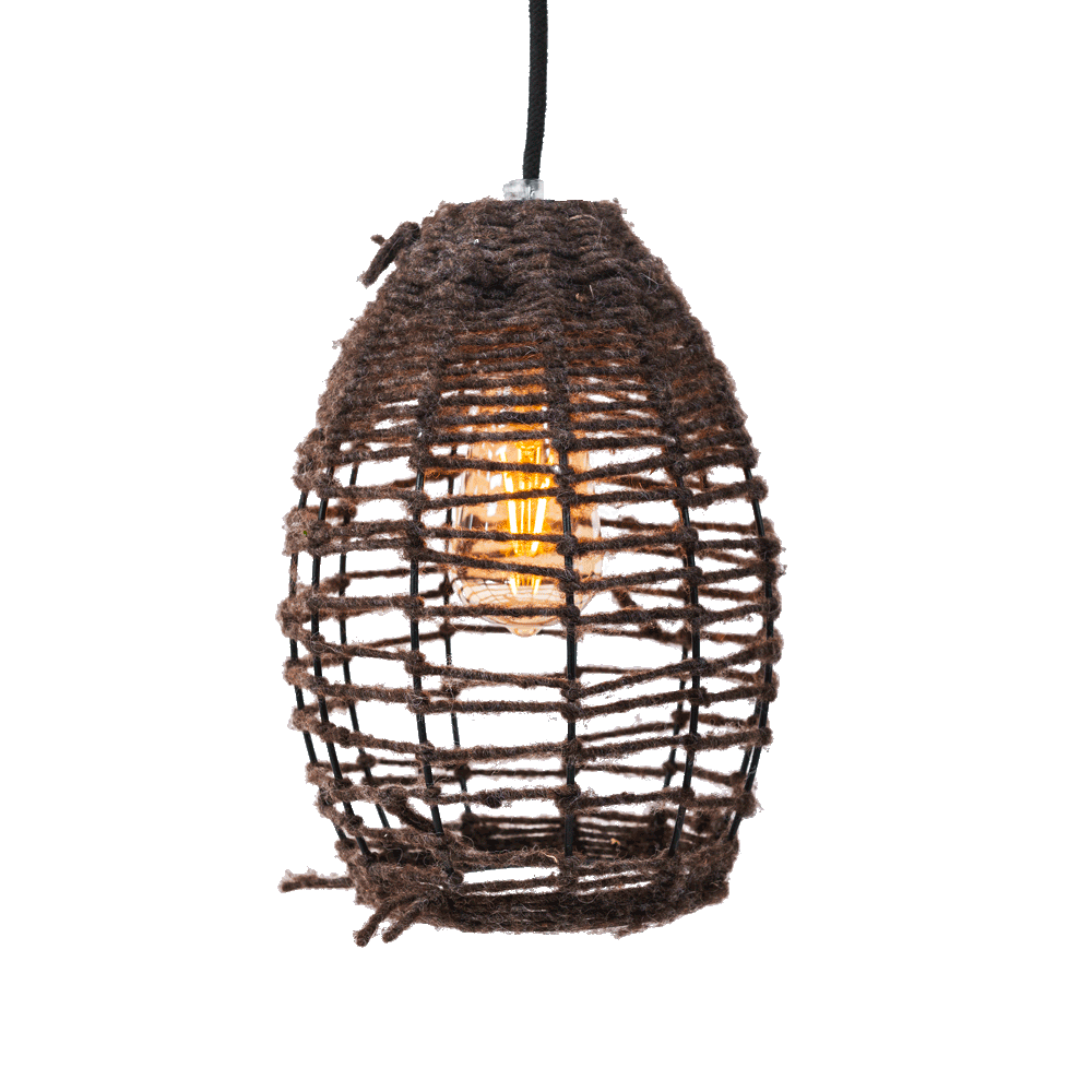 PICCOLA RIBELLE - lampada con filo marrone
