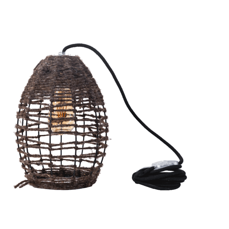 PICCOLA RIBELLE - lampada con filo marrone - immagine 3