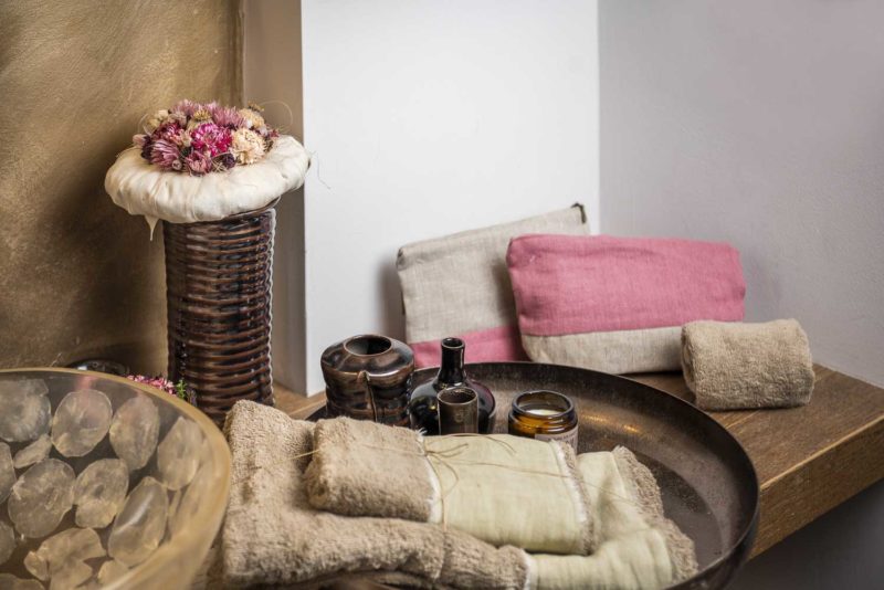 Beautycase in lino a due colori - immagine 5